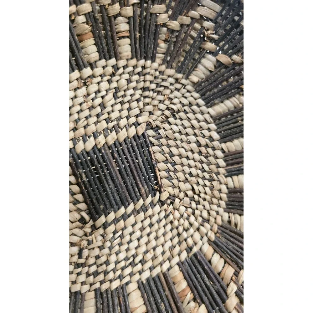 VTG Zambian Tonga Catch All Basket Handwoven African Tribal Wall Minimalist Boho